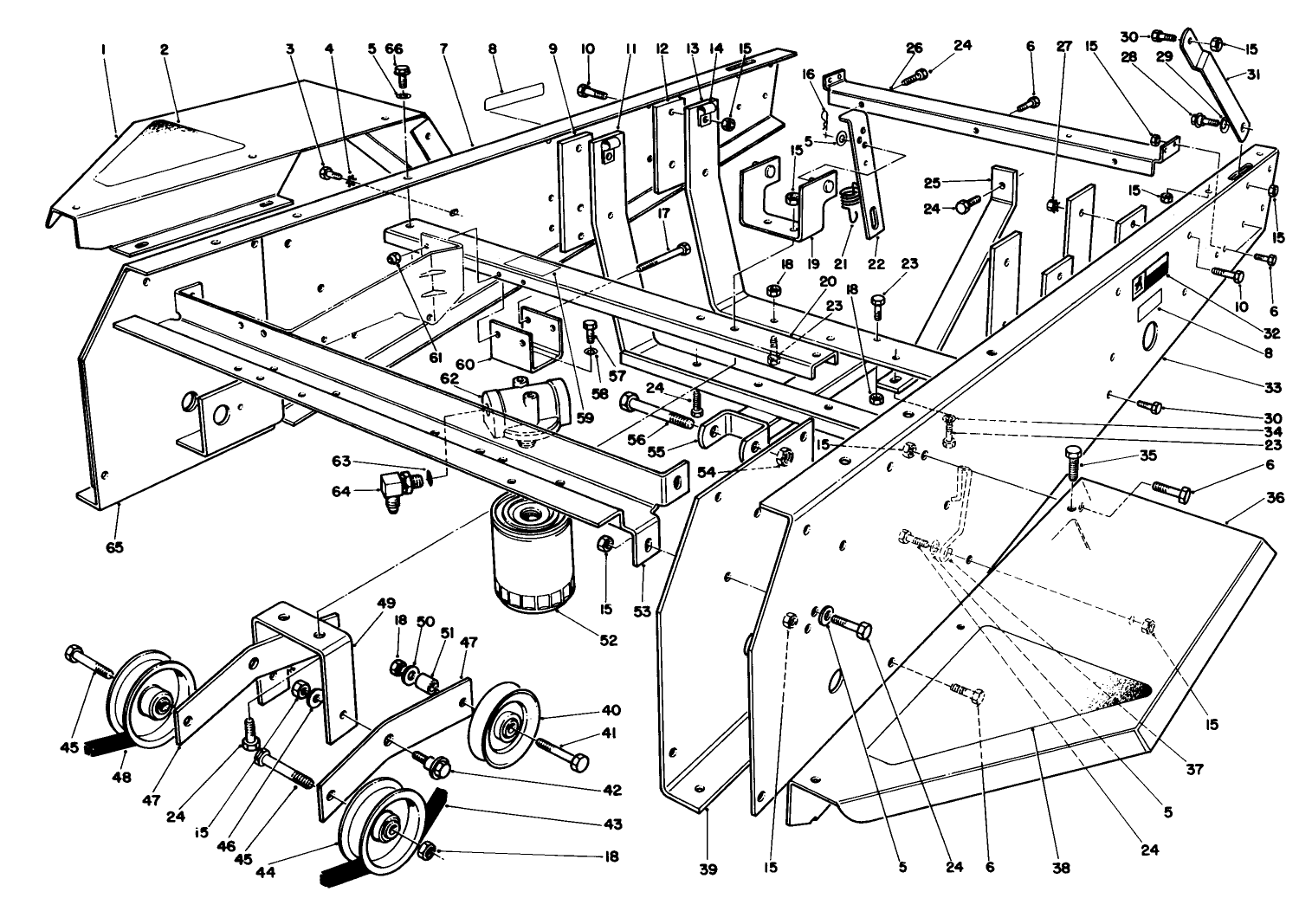 Frame & Jackshaft Assembly