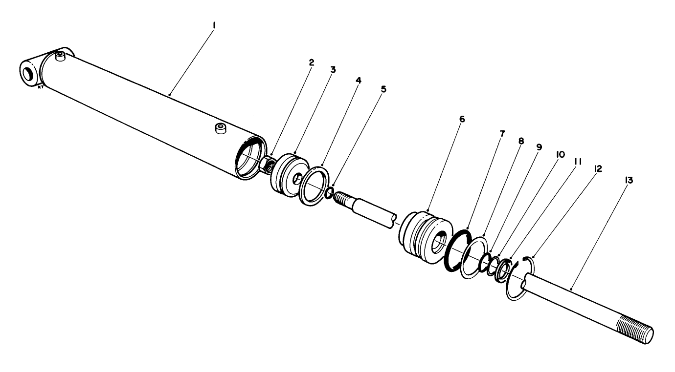 Hydraulic Lift Cylinder No. 54-0150