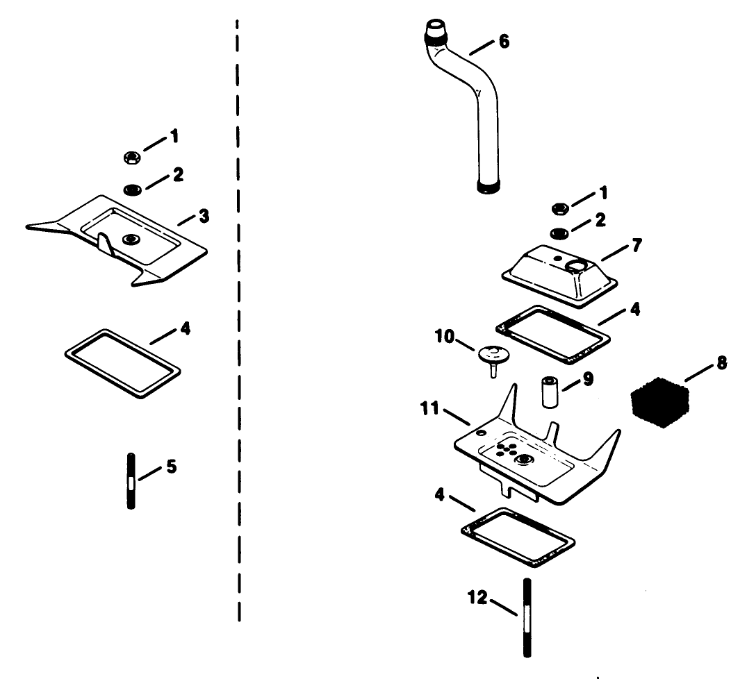 Breather & Vent-Kohler Engine Model No. Kt17qs Type No. 24324 (continued)