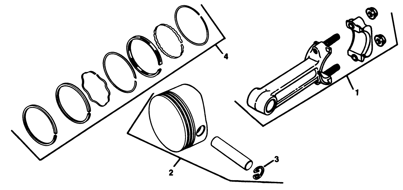 Piston & Rod-Kohler Engine Model No. Kt17qs Type No. 24324 (continued)