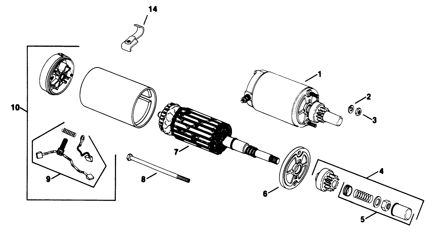 Electric Start-Dipstick-Kohler Engine Model No. Kt17qs Type No. 24324 (continued)
