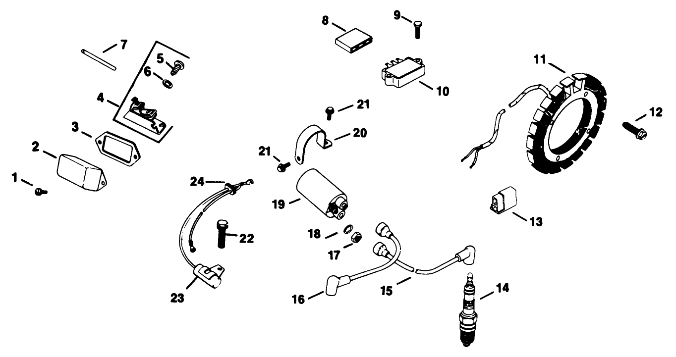 Ignition-Kohler Engine Model No. Kt17qs Type No. 24324 (continued)