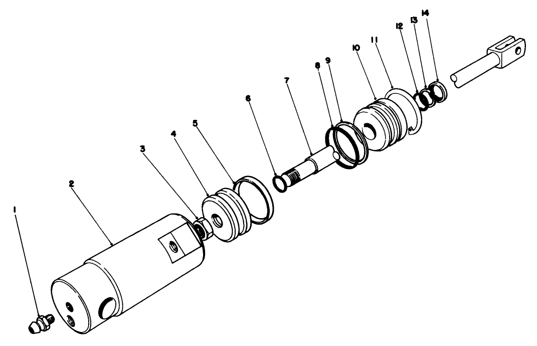 Hydraulic Cylinder-Front No. 51-0120