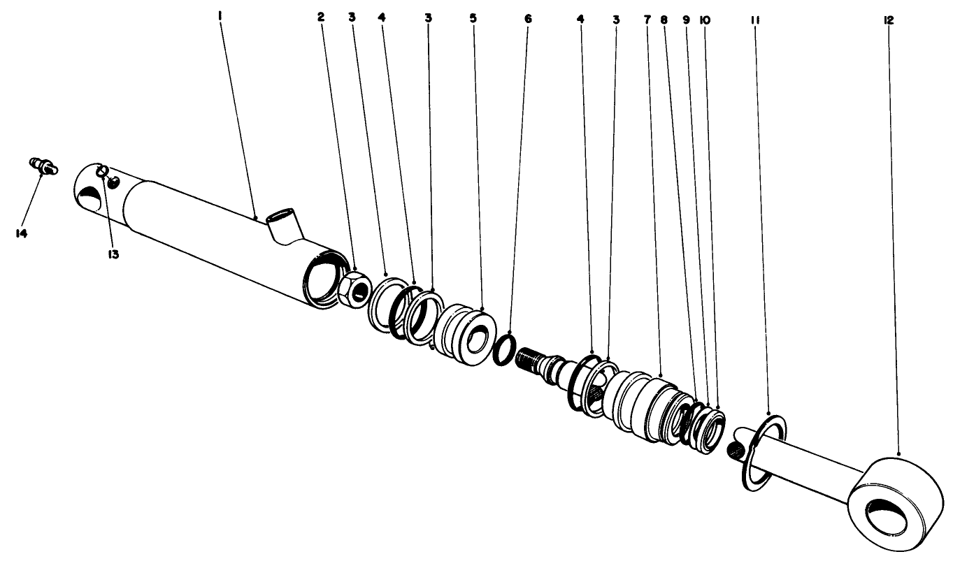 Hydraulic Cylinder-Rear No. 43-5260