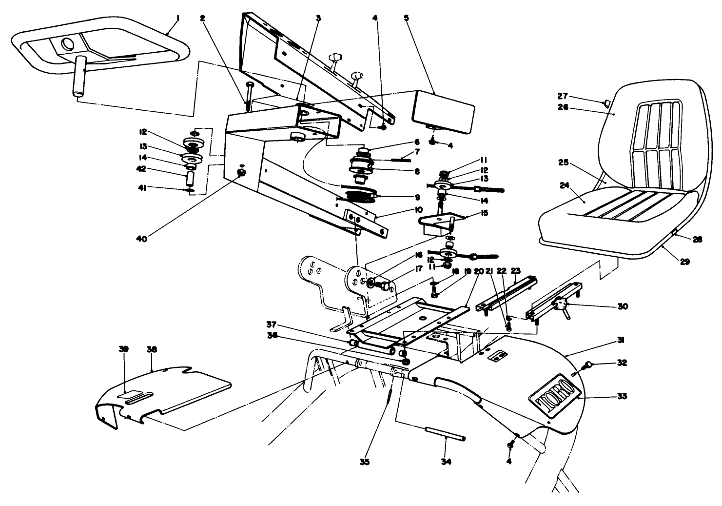 Steering And Seat Assembly
