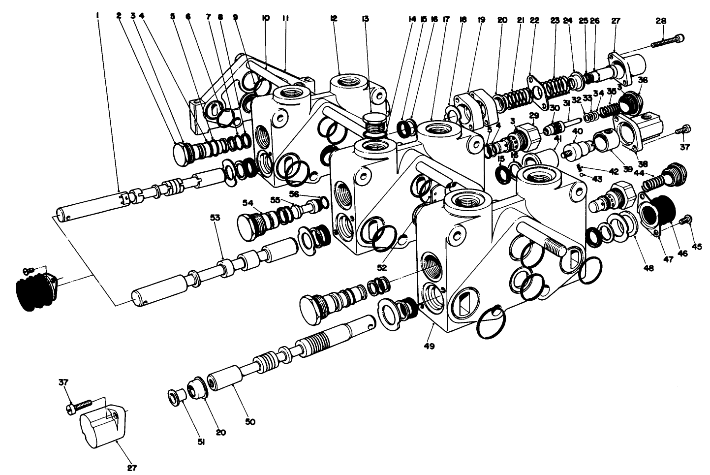 Control Valve Assembly No. 49-5540 Section 3 Thru 5