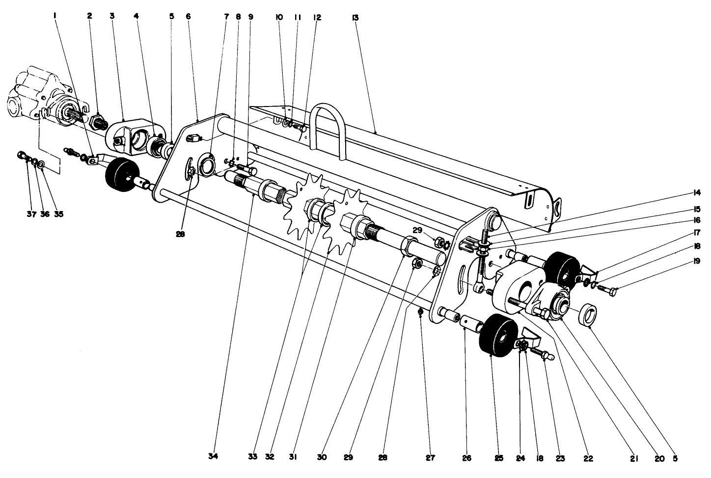Thatching Reel Attachment Model No. 04416 (optional)