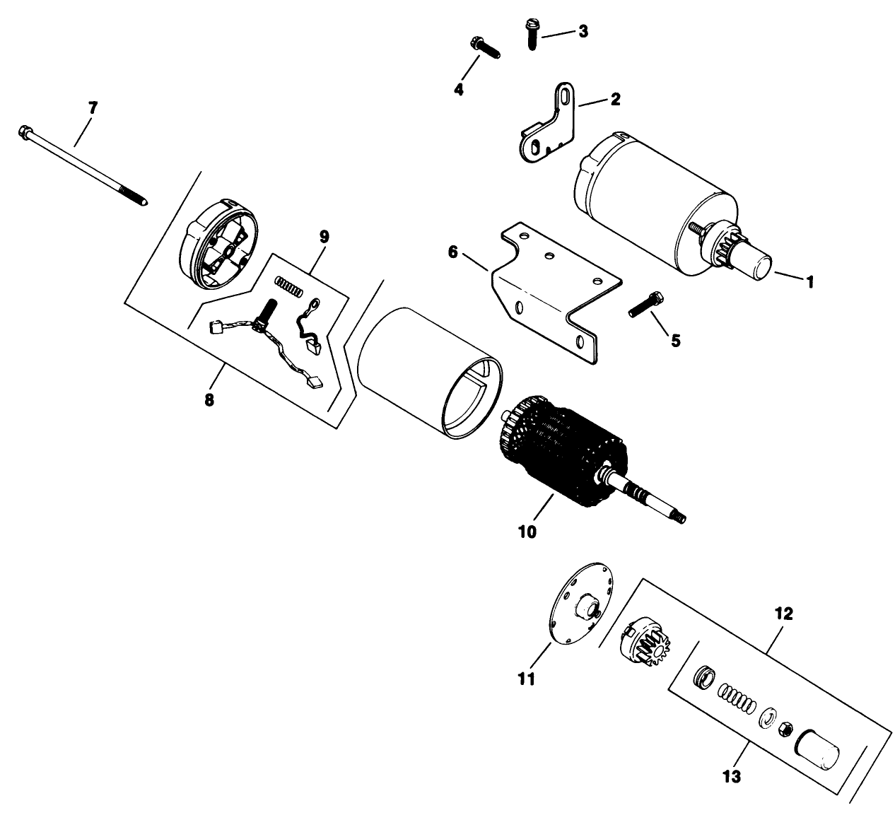 Electric Start-Engine Assembly-Kohler Model No. K321s-711533 (continued)