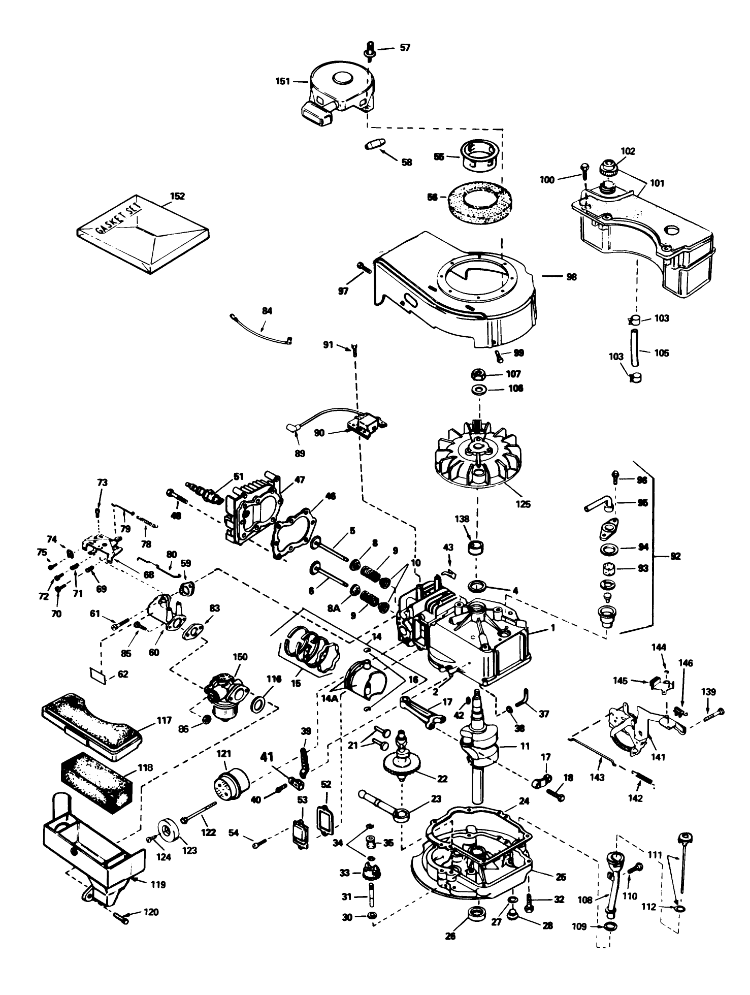 Engine Tecumseh Model No. Tvs100-44001 (continued) (used On Units With Serial No. 7000001-7001847)