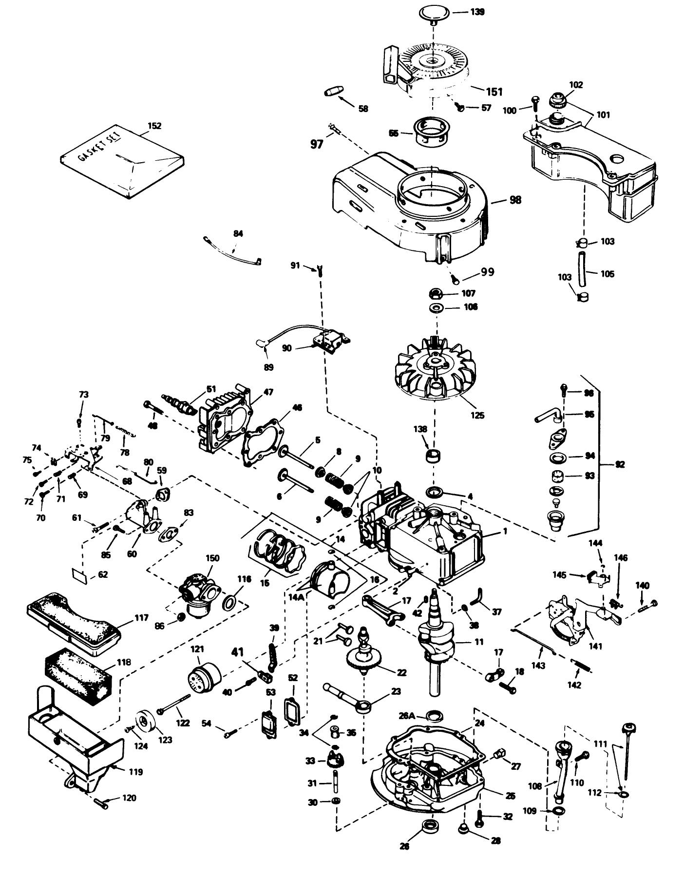 Engine Tecumseh Model No. Tvs100-44012a (continued) (used On Units With Serial No. 7001848 & Up)