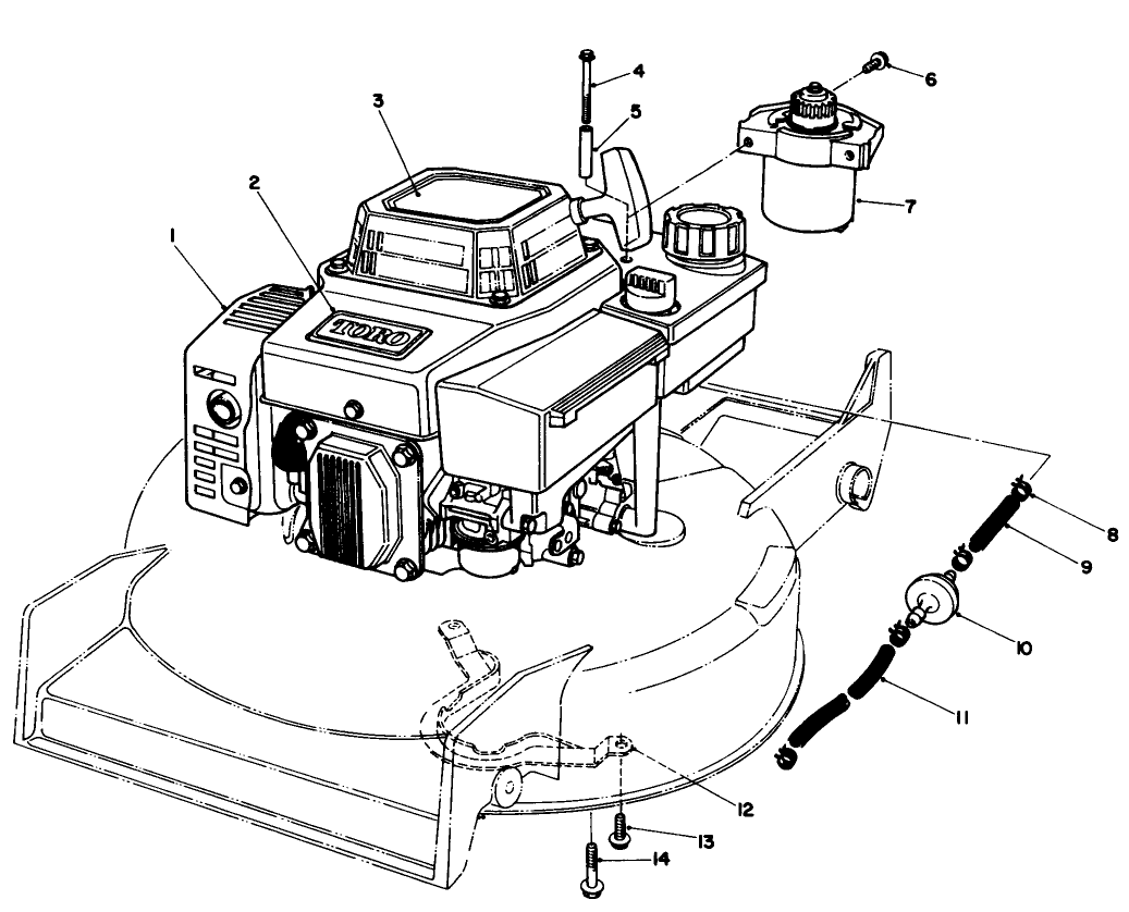 Engine Assembly (model No. Vmf5)(used On Units With Serial No. 7000001-7001733)