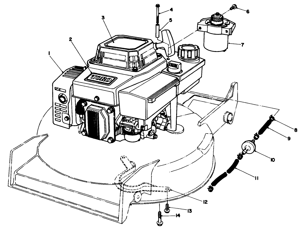 Engine Assembly (model No. Vmg6)(used On Units With Serial No. 7001734 & Up)