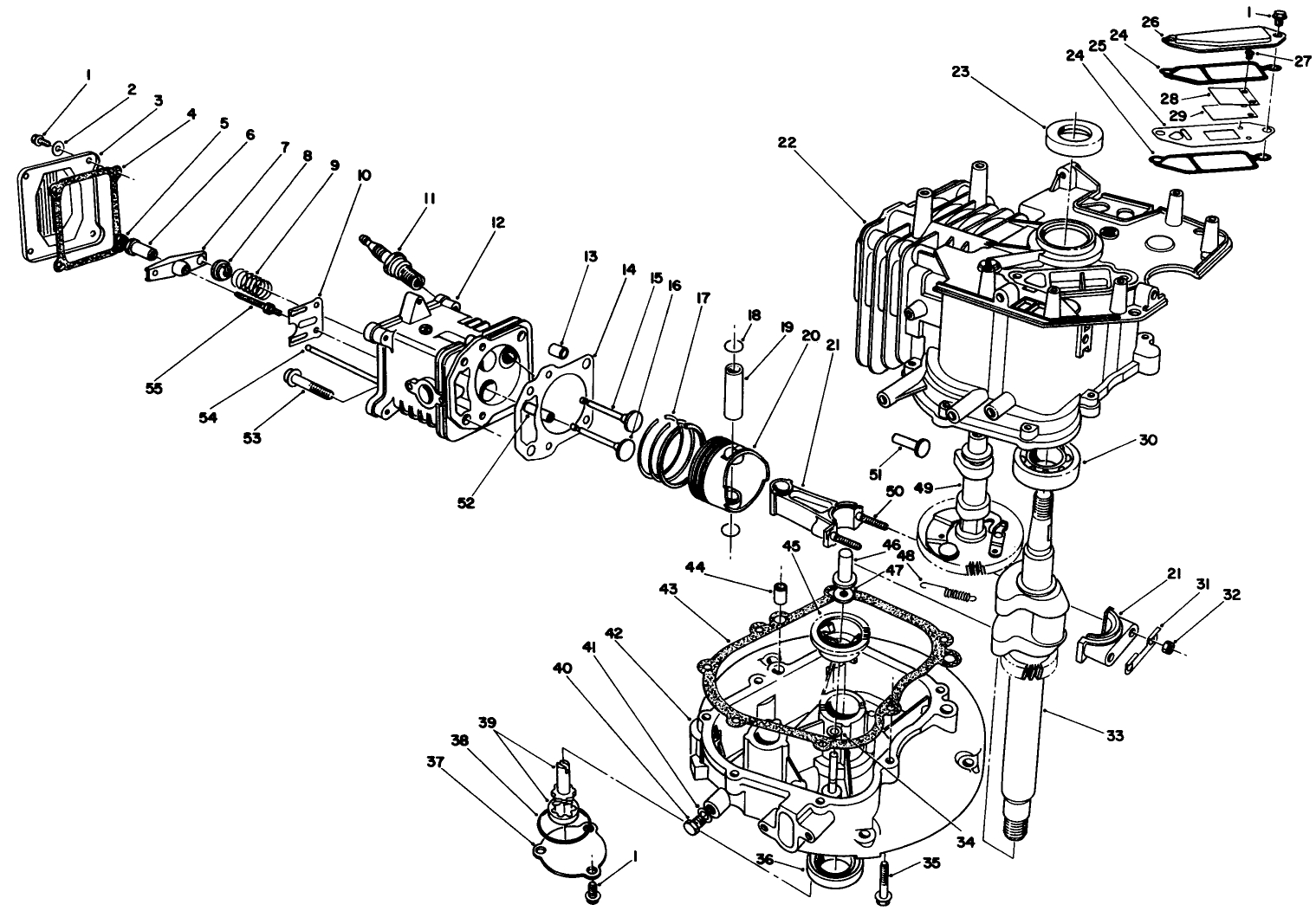 Engine Assembly (continued)(model No. Vmf5 & Vmg6)