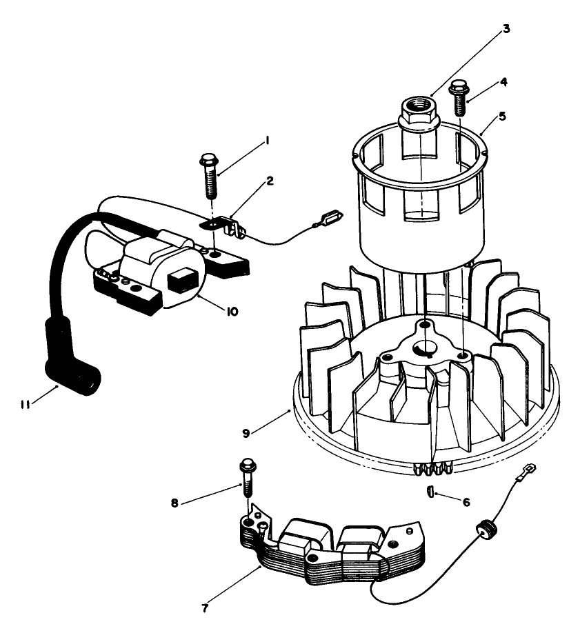 Magneto & Flywheel Assembly (model No. Vmf5 & Vmg6)