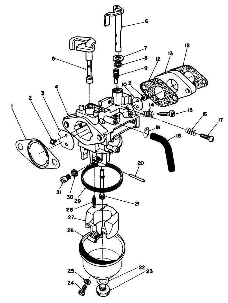 Carburetor Assembly (model No. Vmf5)