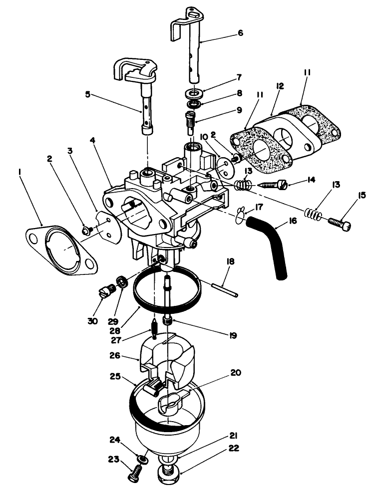 Carburetor Assembly (model No. Vmg6)