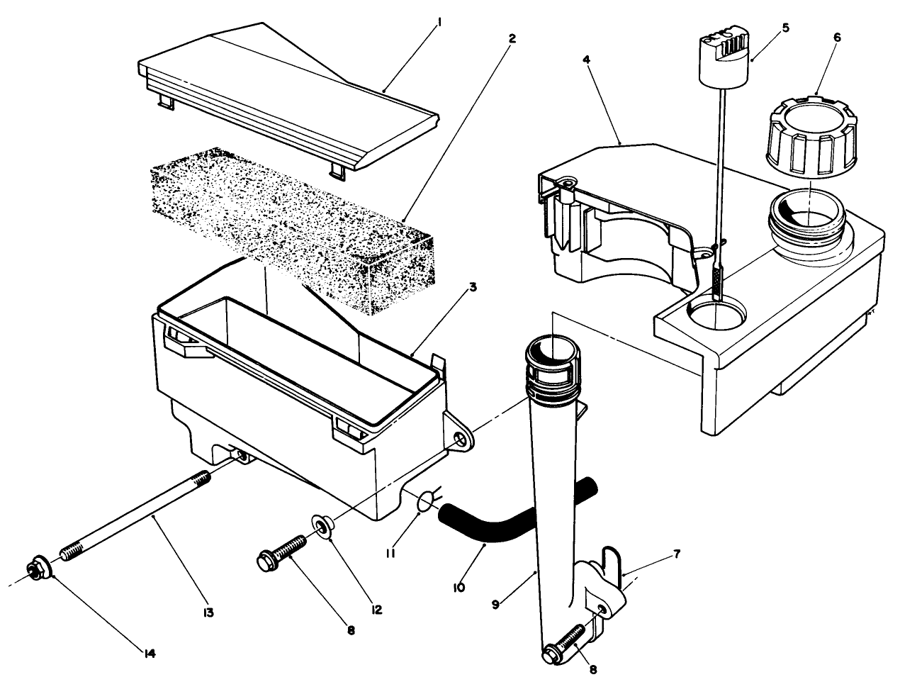 Air Cleaner & Fuel Tank Assembly (model No. Vmf5 & Vmg6)