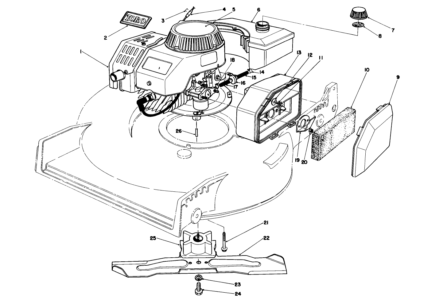 Engine Assembly (model No. 47pf5) (used On Units With Serial No. 7000001-7001110)