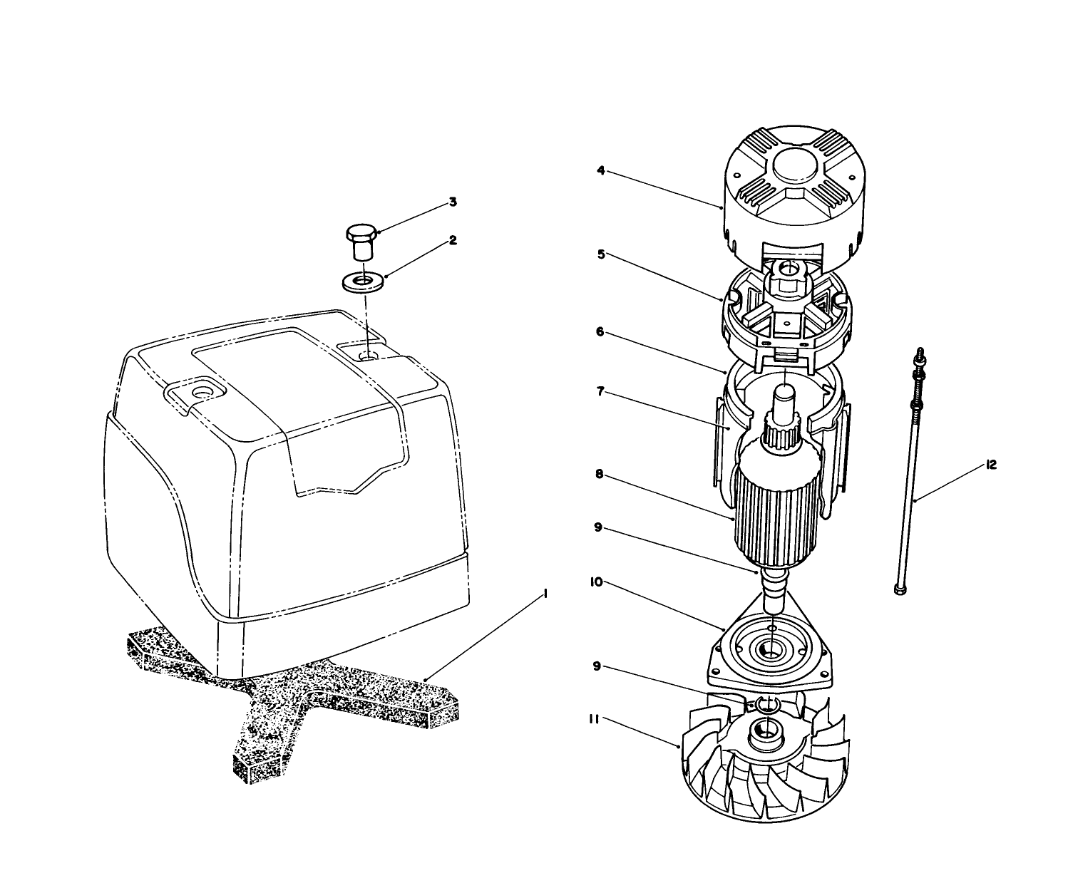 Motor Briggs & Stratton Model No. 748001-0334-01