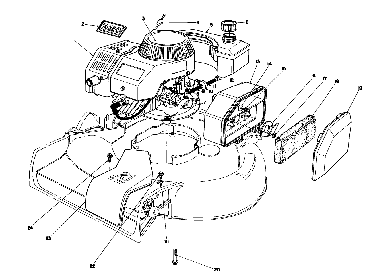Engine Assembly (model No. 47pf5 & 47pg6)