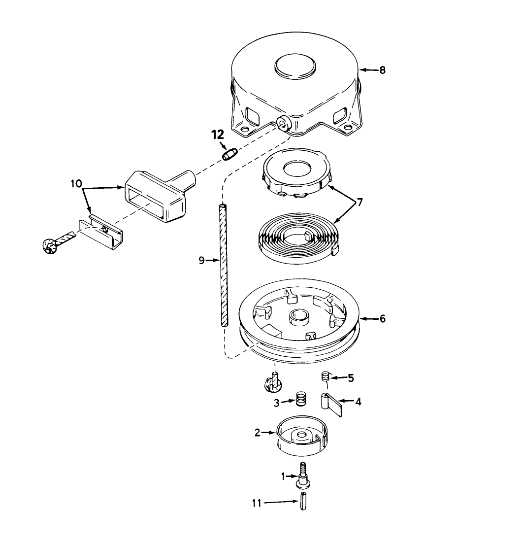 Rewind Starter No. 590420a