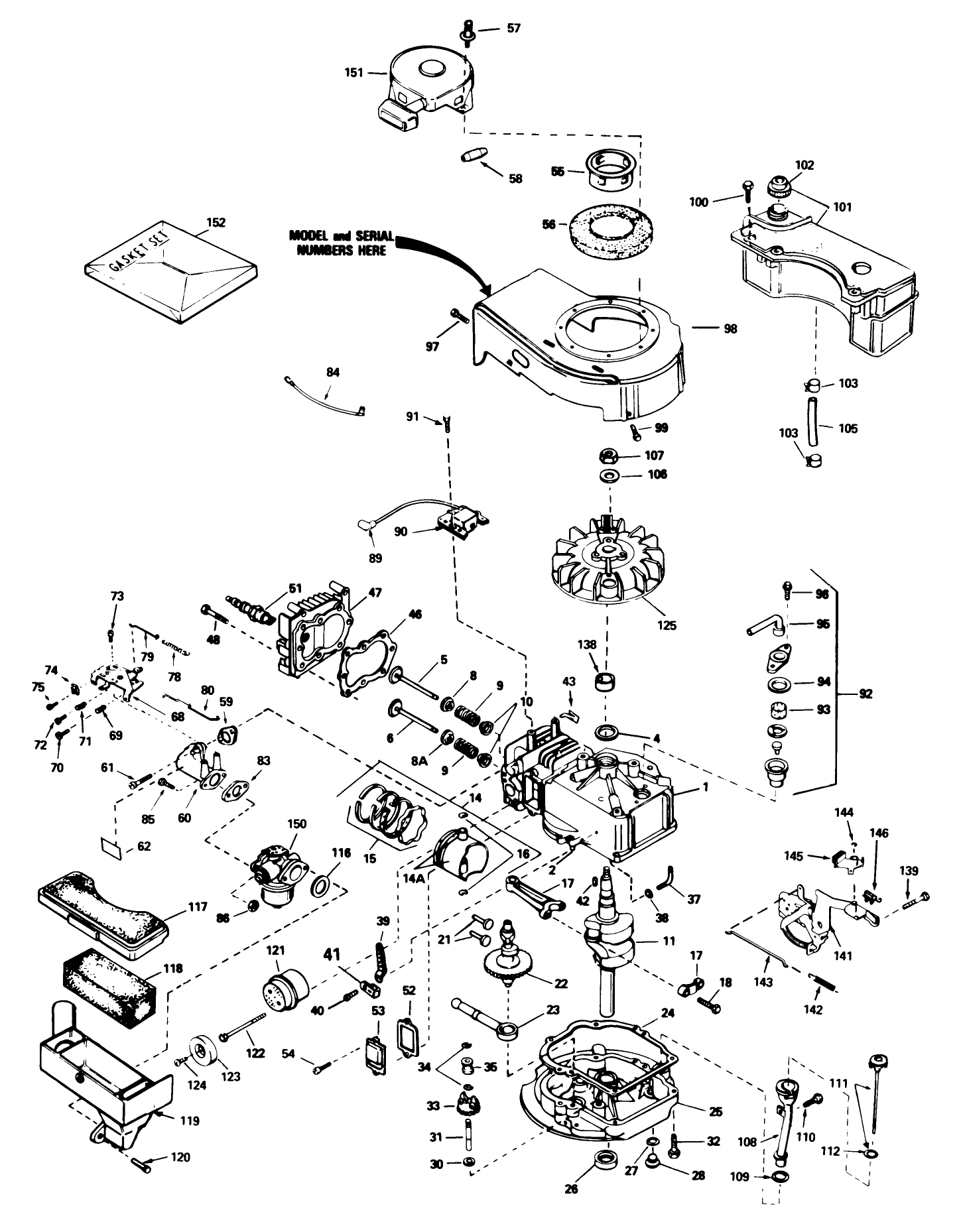 Engine Tecumseh Model No. Tvs100-44001 (continued) (used On Units With Serial No. 7000001-7004102)