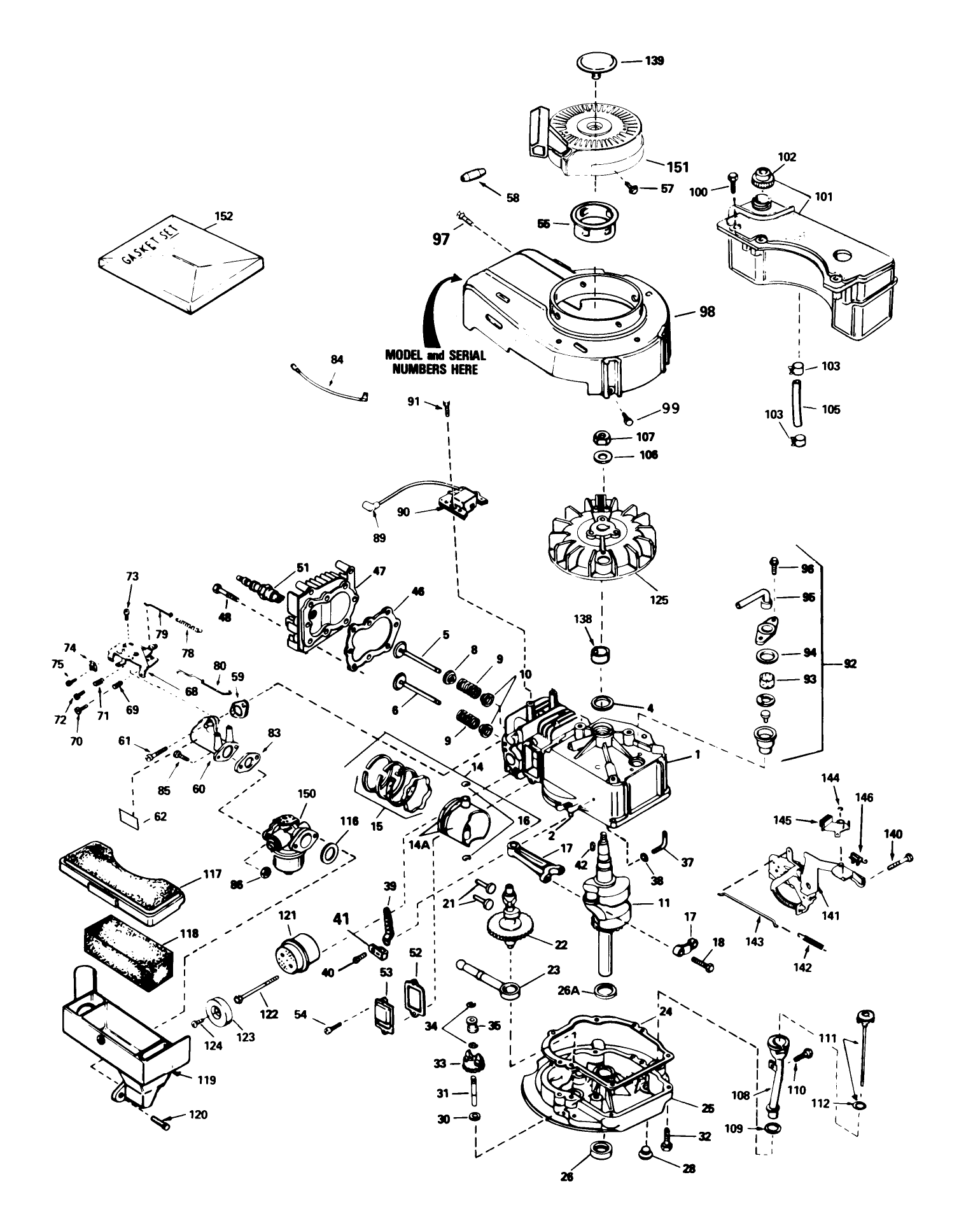 Engine Tecumseh Model No. Tvs100-44011a (continued) (used On Units With Serial No. 7004103 & Up)