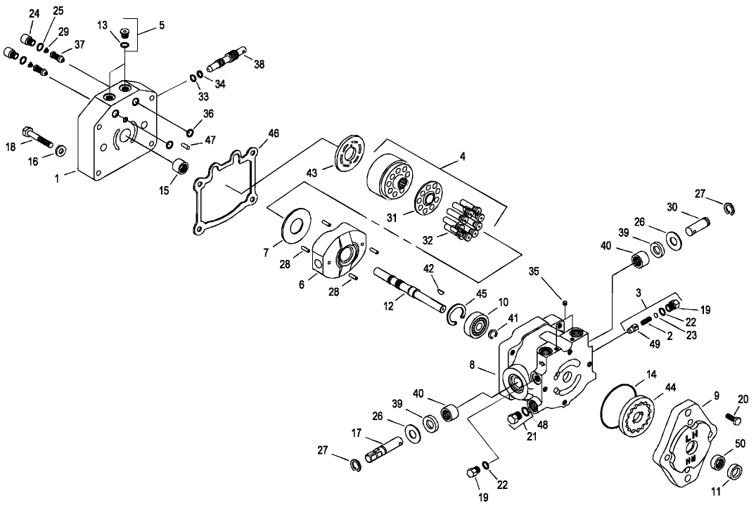 Hydraulic Pump Assembly-No. 95-0156
