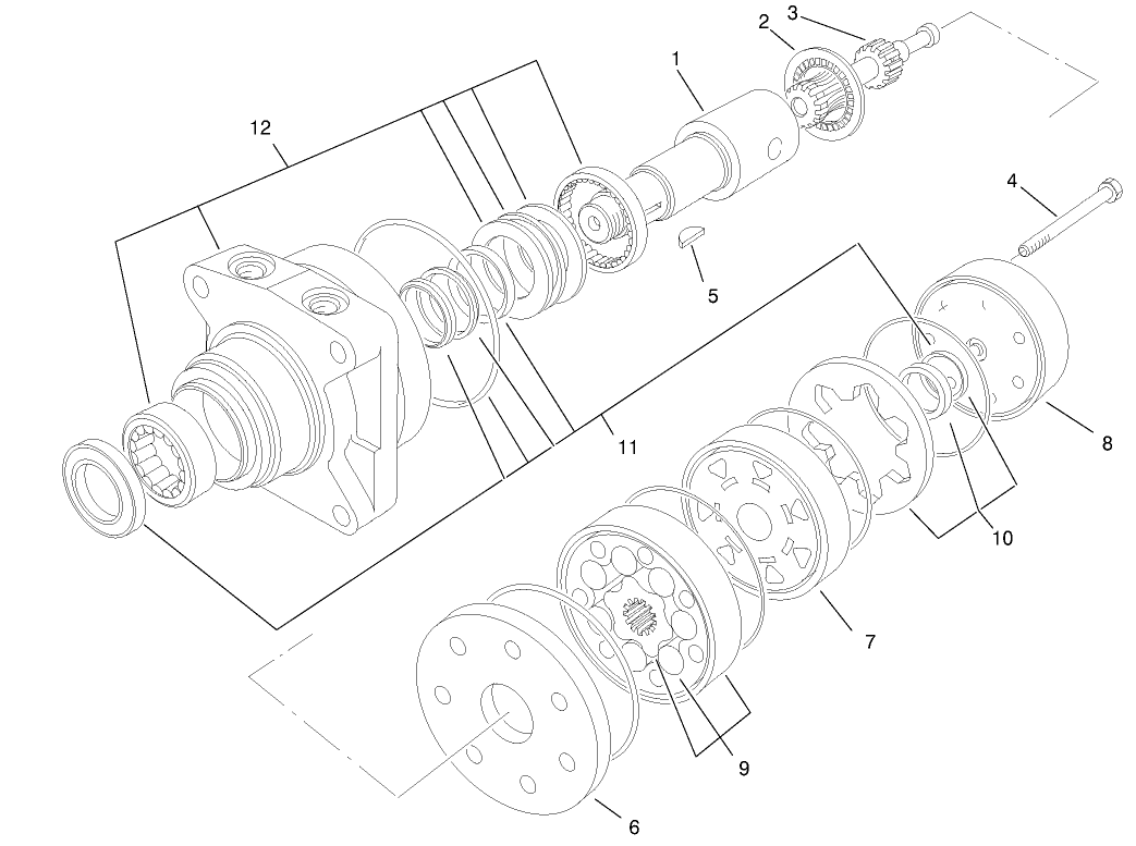 Hydraulic Motor Assembly No. 95-8693