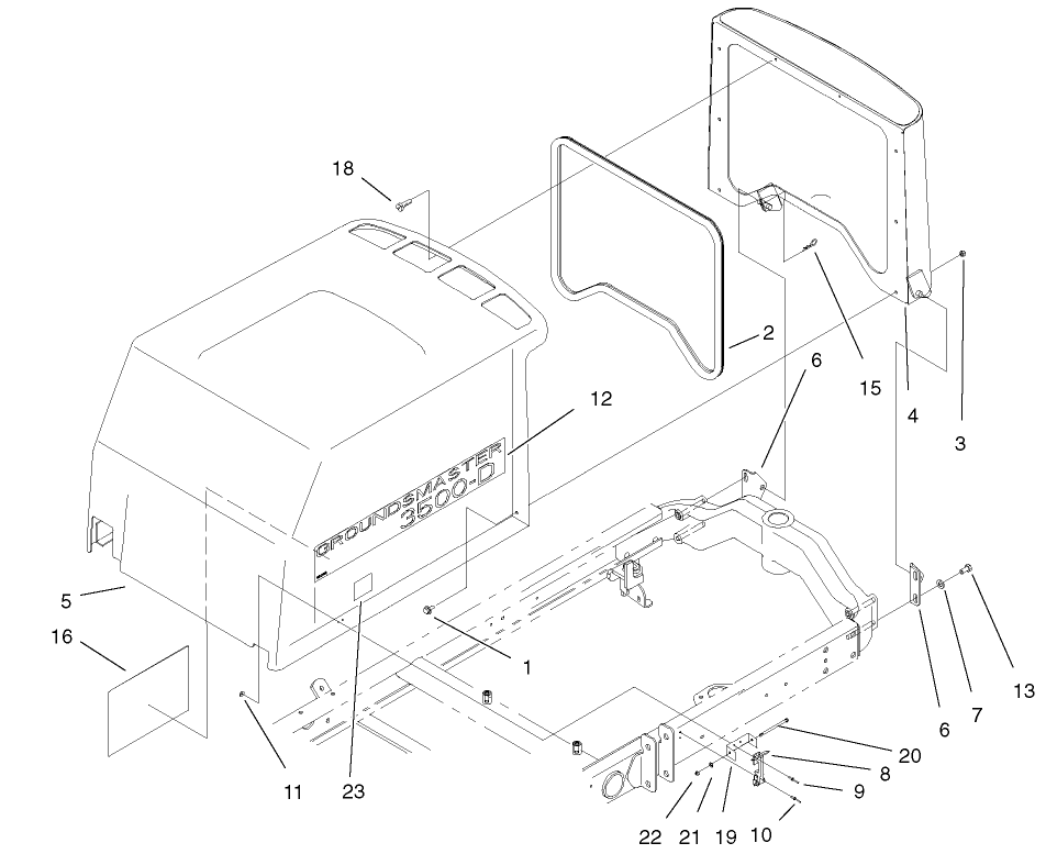 Hood-Screen Assembly