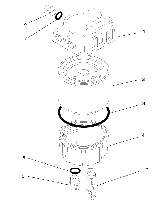Water / Fuel Filter Assembly No. 98-9305