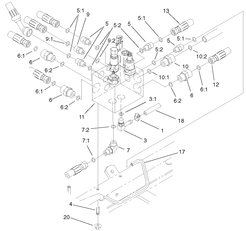 Manifold Block Installation Assembly