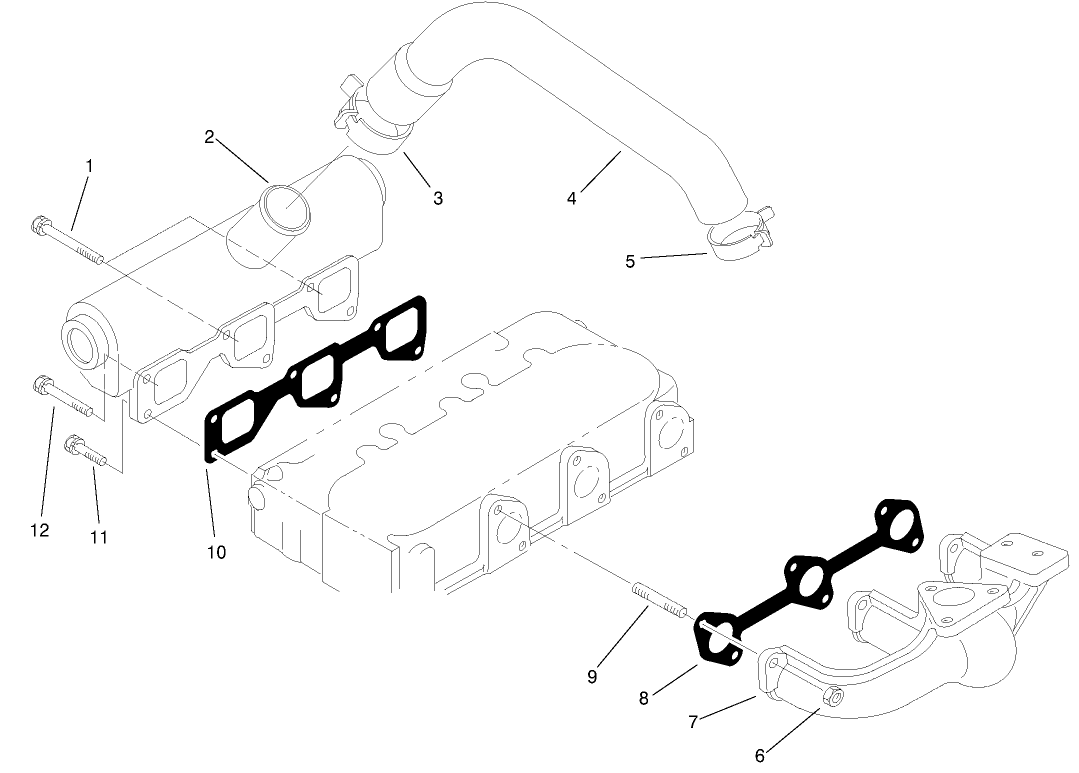 Exhaust Manifold And Gasket Assembly