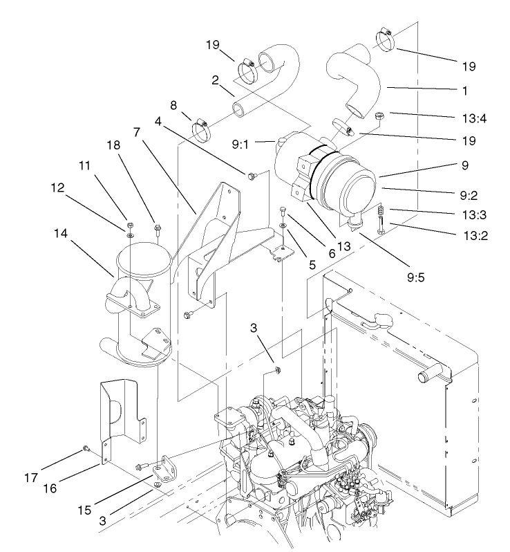 Air Cleaner And Muffler Assembly