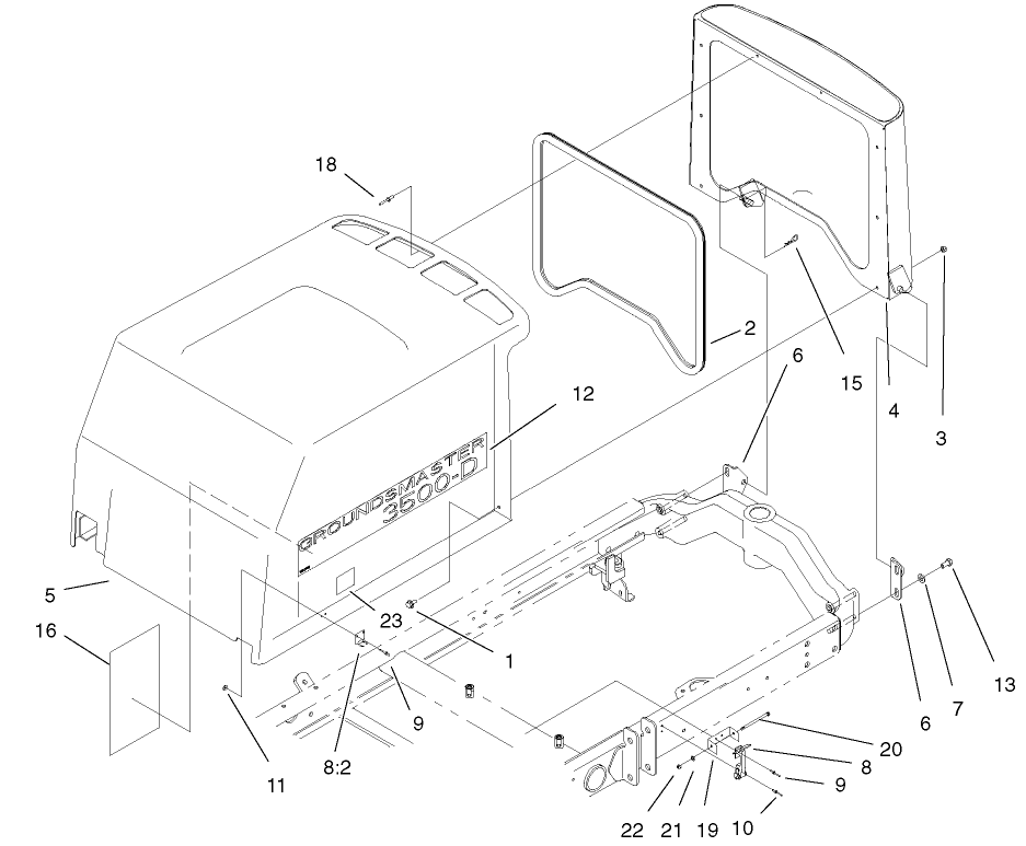 Hood-Screen Assembly
