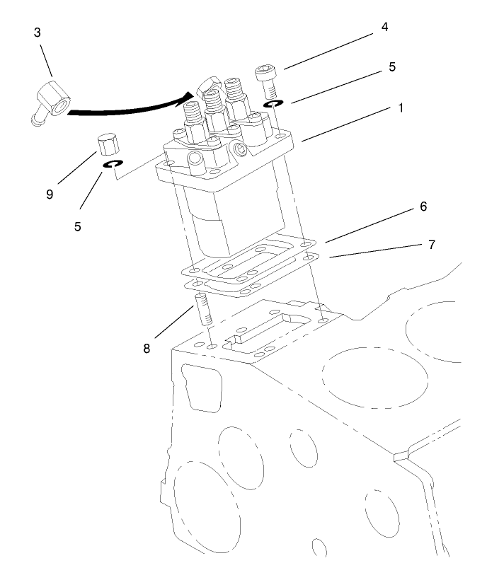 Injection Pump Installation Assembly