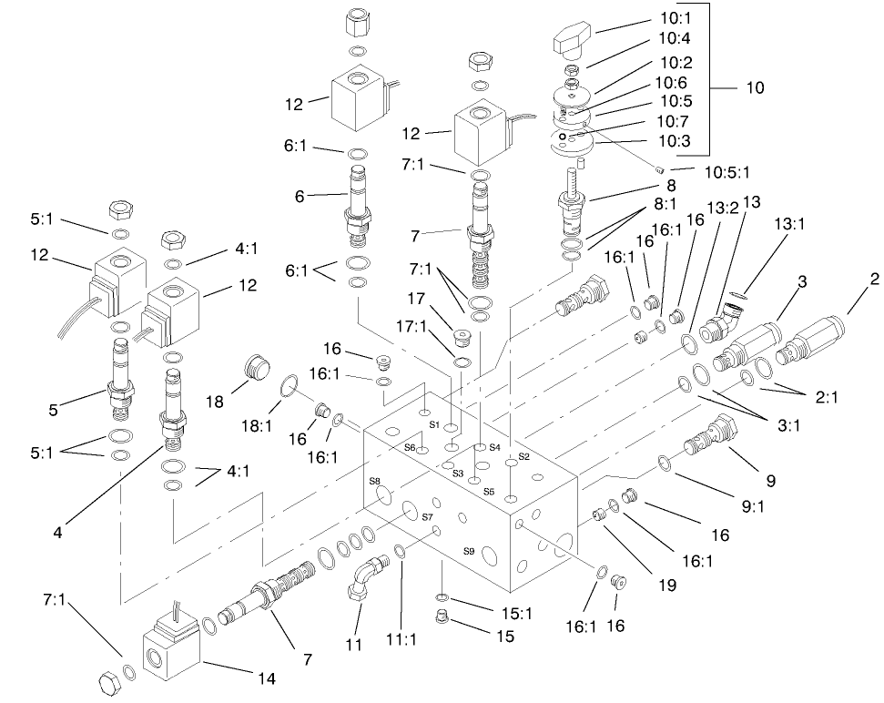 Hydraulic Manifold Assembly No. 98-4579