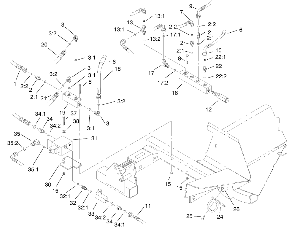 Front Hydraulic Manifold Assembly
