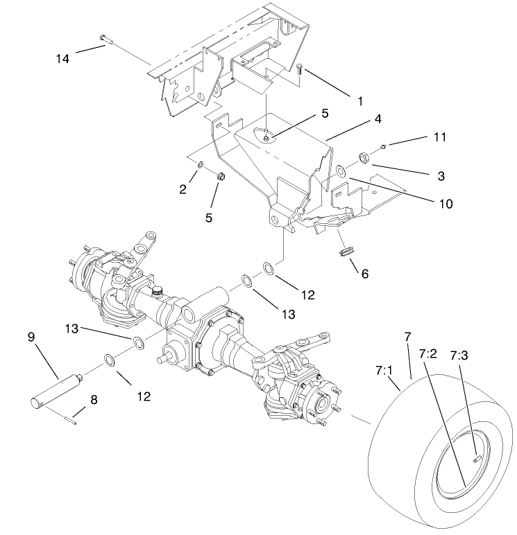 Rear Axle Support Assembly
