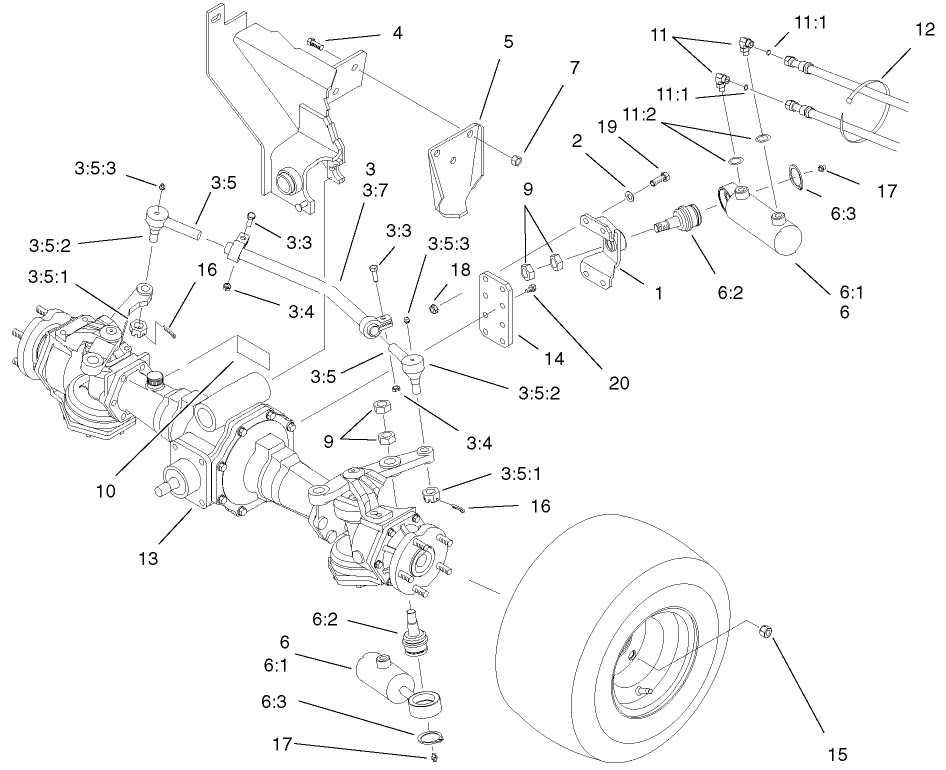 4 Wheel Drive Rear Axle Assembly (only On: 03541)