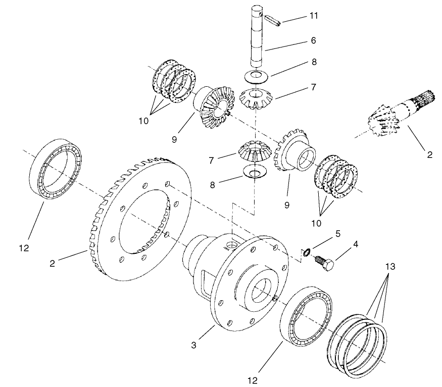 Rear Axle Assembly No. 98-3925 (continued) Differential Assembly No. 95-7503