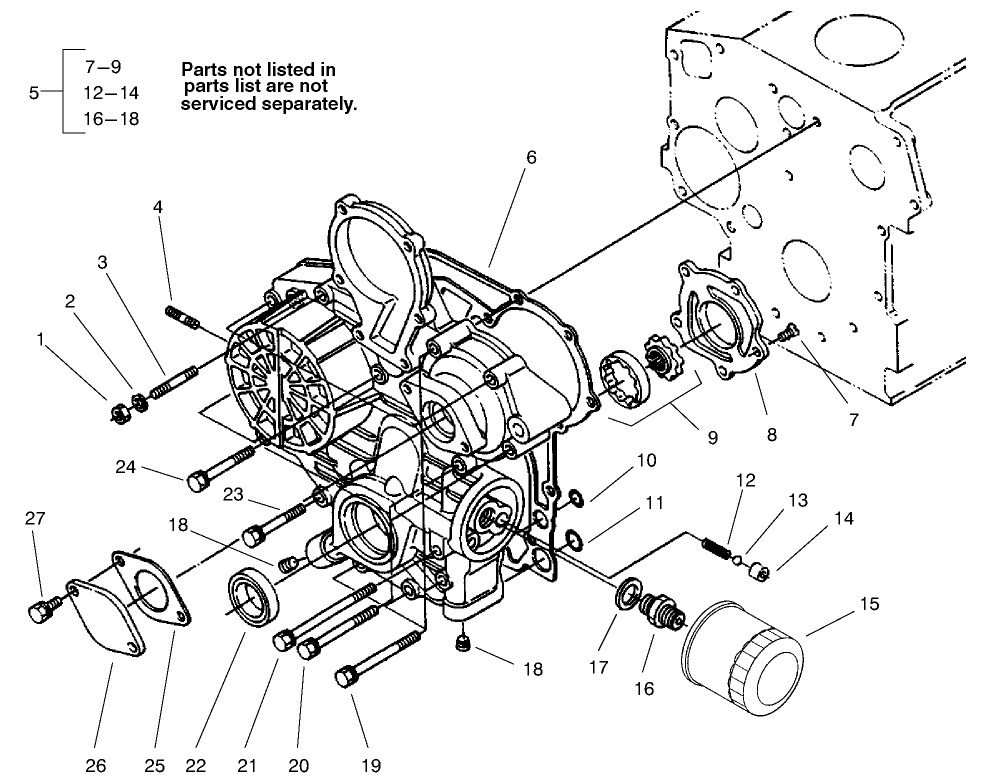 Gear Case And Oil Filter Assembly