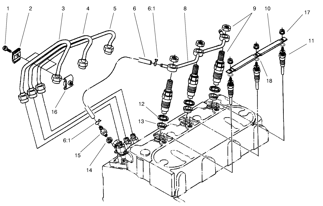 Nozzle Holder And Glow Plug Assembly