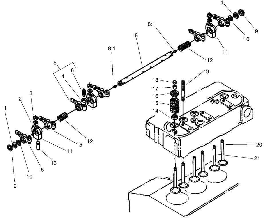 Valve And Rocker Arm Assembly