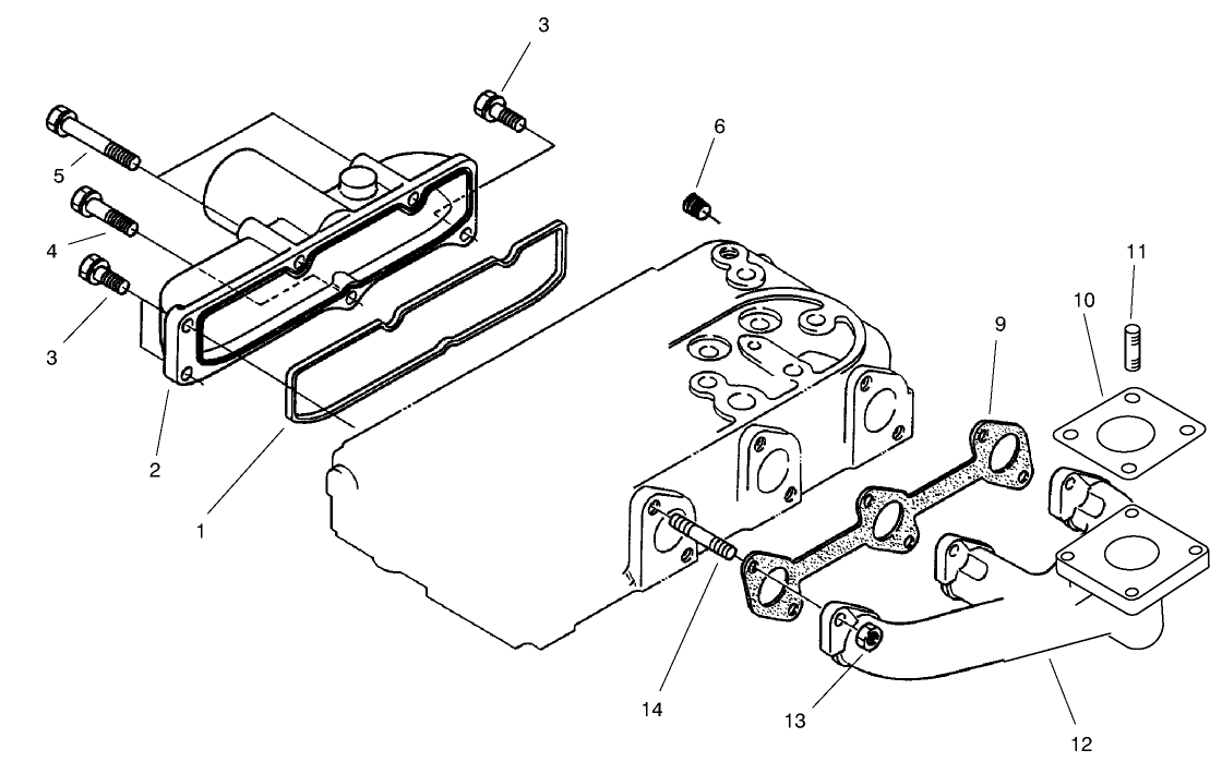 Exhaust Manifold And Gasket Assembly
