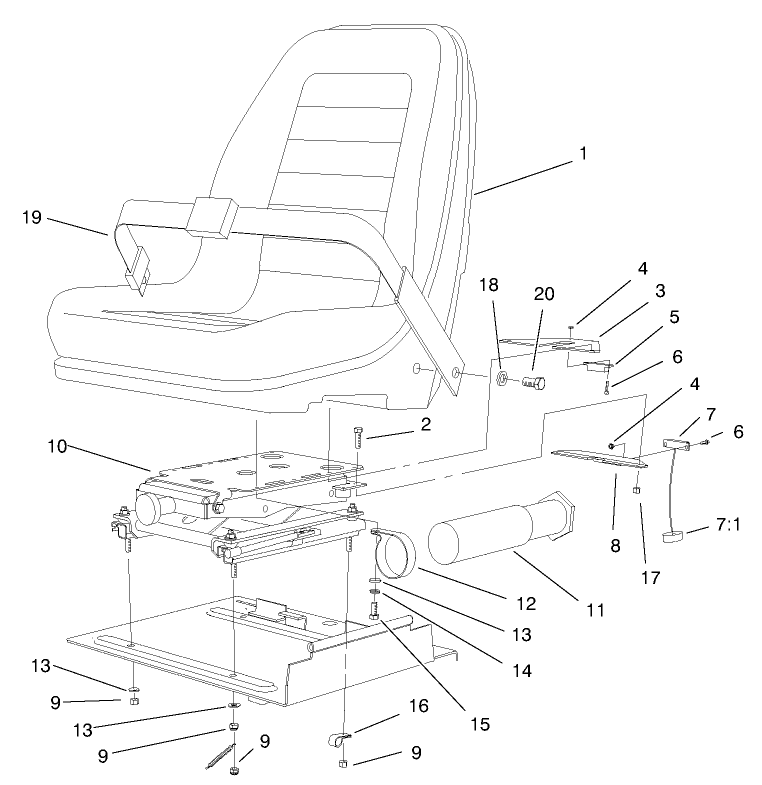 Seat And Suspension Assembly