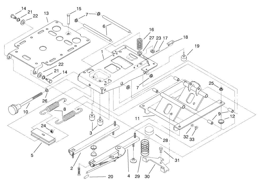 Seat Suspension Assembly No. 75-3000