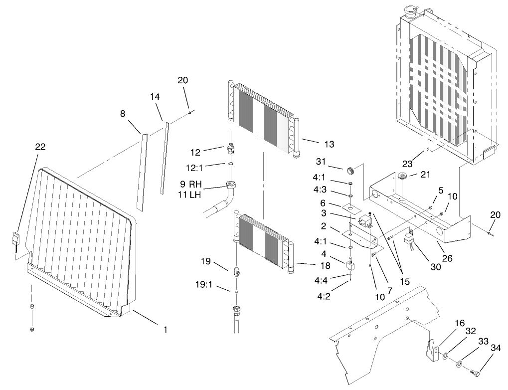 Oil Cooler/radiator Assembly