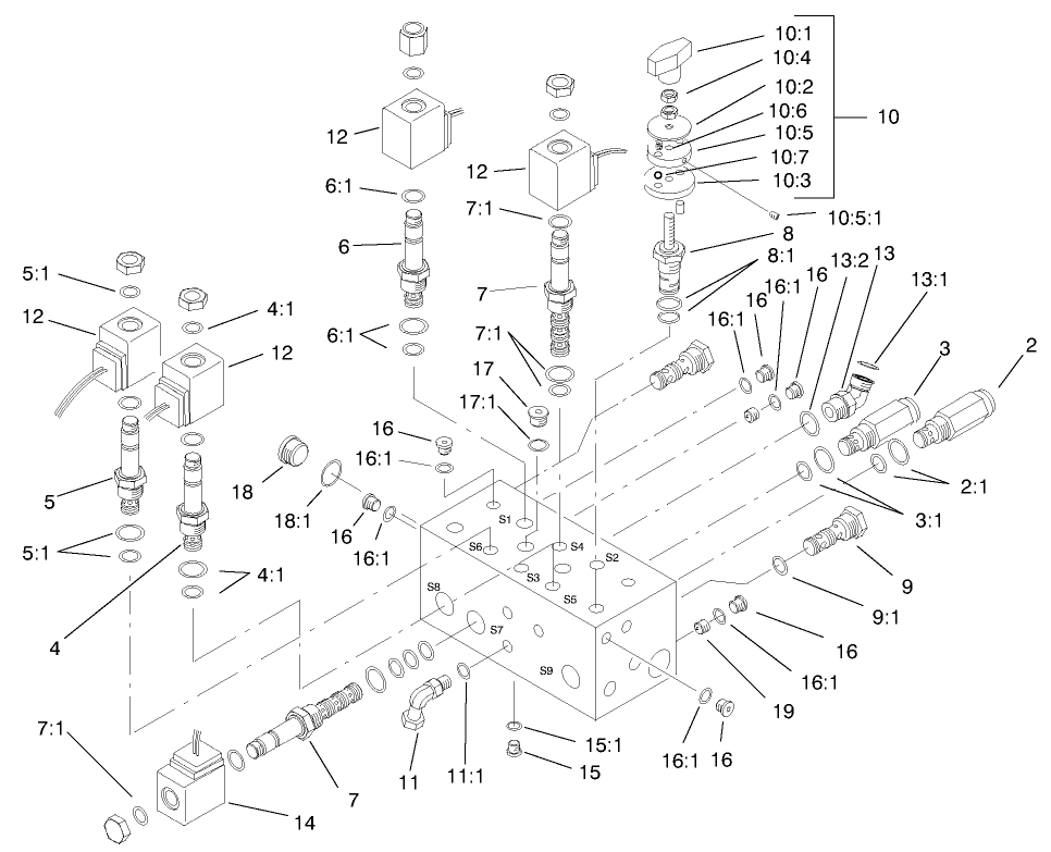 Hydraulic Manifold Assembly No. 98-4579