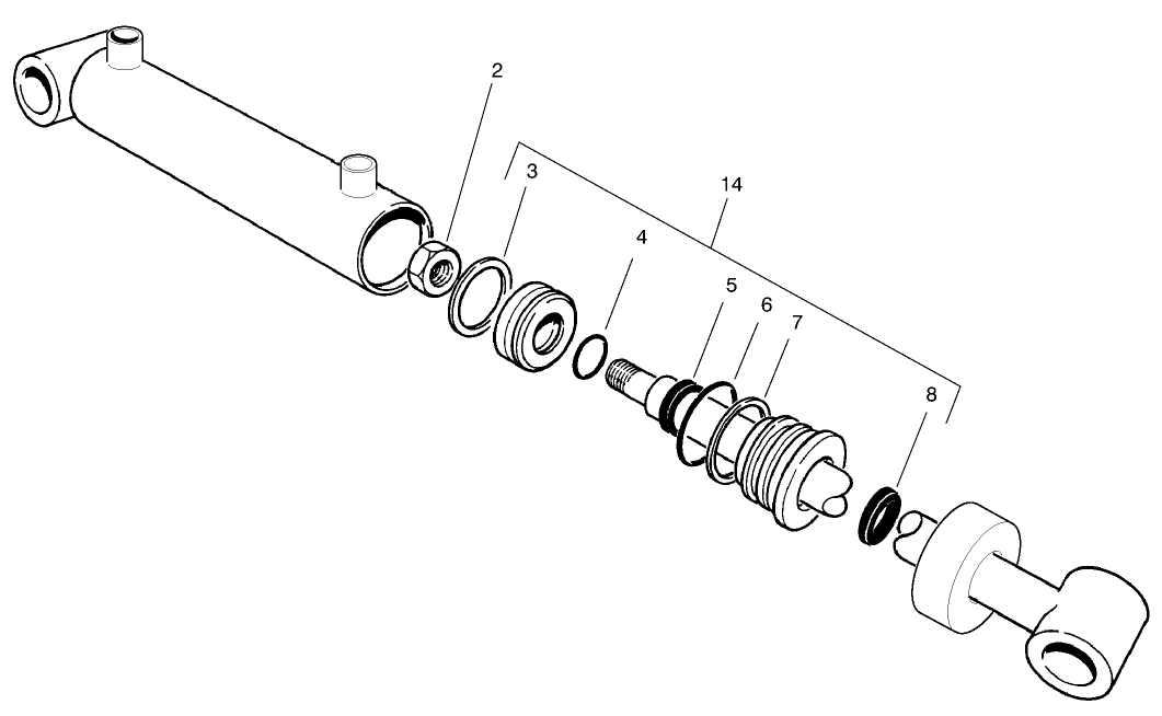 Hydraulic Cylinder Assembly No. 99-6986
